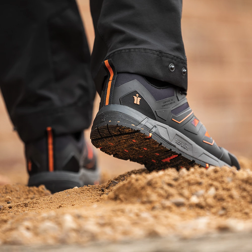 Toolstream Ltd | Scruffs Air Safety Trainer Black/Orange